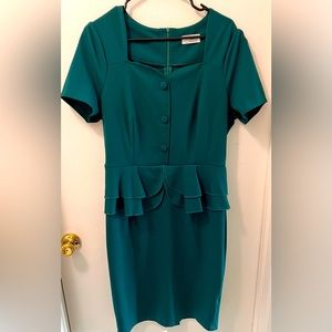 Women’s Vintage Style -Forest Green Dress ~Size XL